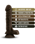 Loverboy The DJ Realistic 9 in. Dildo with Balls Brown