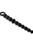 Anal Adventures Platinum Silicone Beginner Anal Beads Black