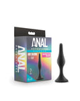 Anal Adventures Platinum Silicone Beginner Plug Medium Black