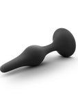 Anal Adventures Platinum Silicone Beginner Plug Medium Black