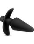 Anal Adventures Platinum Silicone Vibrating Plug Black