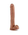 Au Naturel Daddy 14 in. Posable Dual Density Dildo with Balls Tan