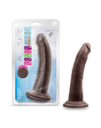 Au Naturel Jack 7 in. Posable Dual Density Dildo Brown