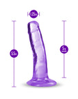 B Yours Plus Hard n' Happy 5 in. Dildo Purple