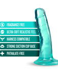 B Yours Plus Hard n' Happy 5 in. Dildo Teal