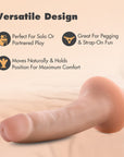 Dr. Skin Plus Realistic 5 in. Triple Density Posable Dildo Beige