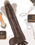 Dr. Skin Dr. Murphy 8 in. Thrusting & Gyrating Dildo with Remote Control Brown