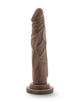 Dr. Skin Silicone Dr. Carter Realistic 7 in. Posable Dildo Brown