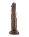 Dr. Skin Silicone Dr. Carter Realistic 7 in. Posable Dildo Brown