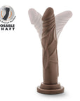 Dr. Skin Silicone Dr. Carter Realistic 7 in. Posable Dildo Brown