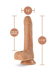 Dr. Skin Silicone Dr. Grey 7.75 in. Thrusting & Gyrating Dildo with Remote Control Beige
