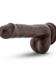 Dr. Skin Silicone Dr. Daniel 6.5 in. Posable Dildo with Balls Brown