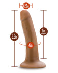 Dr. Skin Silicone Dr. Lucas 5.5 in. Posable Dildo Tan