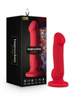 Impressions Las Vegas Rechargeable Silicone 8.25 in. Vibrating Dildo Crimson