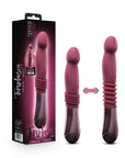 Temptasia Trixie Rechargeable 10 in. Silicone Thrusting Dildo Wine