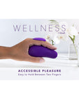 Wellness Palm Sense Rechargeable Silicone Vibrator Purple
