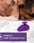 Wellness Palm Sense Rechargeable Silicone Vibrator Purple
