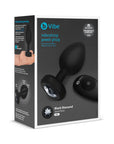 b-Vibe Vibrating Jewel Rechargeable Remote-Controlled Anal Plug with Gem Base Black Diamond XX-Large
