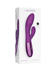 Le Wand Blend Rechargeable Double-Motor Silicone Rabbit Vibrator Dark Cherry