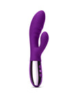 Le Wand Blend Rechargeable Double-Motor Silicone Rabbit Vibrator Dark Cherry