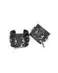 Ouch! Black & White Bonded Leather Hogtie With Hand & Ankle Cuffs Black