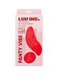 Luv Inc Pv72 Panty Vibe Rechargeable Remote-Controlled Silicone Wearable Vibrator Red
