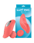 Luv Inc Pv72 Panty Vibe Rechargeable Remote-Controlled Silicone Wearable Vibrator Coral