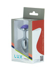 Lux Active Rose Metal Butt Plug 3 in. Purple