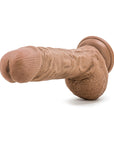 Au Naturel Big Billy 9 in. Posable Dual Density Dildo with Balls Tan