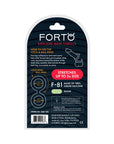 Forto F-81 Liquid Silicone Cock & Ball Double Ring Small Glow