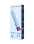 FemmeFunn Densa Bullet Rechargeable Dual Density Silicone Slimline Vibrator Light Blue