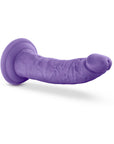 Au Naturel Bold Jack 7 in. Posable Dual Density Dildo Purple