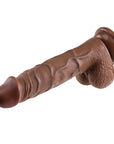 Evolved Realistic 8 in. Dildo With Balls Brown