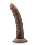 Dr. Skin Plus Realistic 7 in. Triple Density Posable Dildo Brown