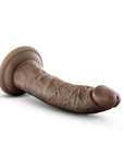 Dr. Skin Plus Realistic 7 in. Triple Density Posable Dildo Brown