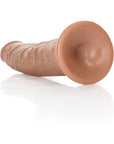 RealRock Realistic 6 in. Slim Dildo With Suction Cup Tan