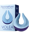 FemmeFunn Volea Rechargeable Silicone Fluttering Tip Vibrator Light Blue