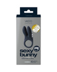 VeDO Sexy Bunny Rechargeable Vibrating C-Ring Black Pearl
