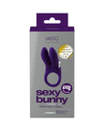 VeDO Sexy Bunny Rechargeable Vibrating C-Ring Deep Purple