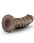 Dr. Skin Plus Thick 8 in. Triple Density Posable Dildo Brown