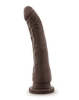 Dr. Skin Plus Realistic 9 in. Triple Density Posable Dildo Brown
