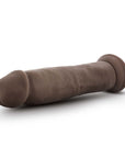 Dr. Skin Plus Thick 9 in. Triple Density Posable Dildo Brown
