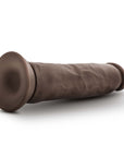 Dr. Skin Plus Thick 9 in. Triple Density Posable Dildo Brown