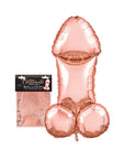 Glitterati Penis Party 3 ft. Rose Gold Mylar Balloon