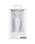 Pillow Talk Fancy Glass Anal Plug with Glitter and Gem Base