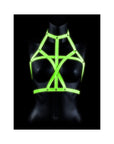 Ouch! Glow in the Dark Bra Harness Neon Green S/M