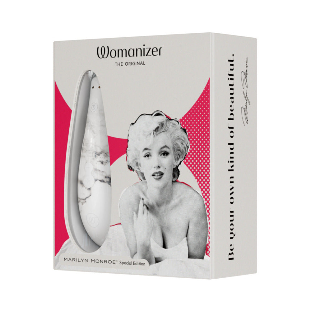 Womanizer x Marilyn Monroe Classic 2 Special Edition Pleasure Air Clitoral Stimulator White Marble