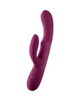 FemmeFunn Balai Rechargeable Silicone Swaying Motion Dual Stimulation Vibrator Dark Fuchsia