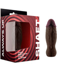 Shaft Bullet Rechargeable Realistic Silicone Mini Vibrator Mahogany