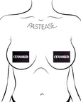 Pastease Censored: Black Censor Bars Nipple Pasties